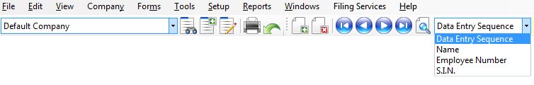 Toolbar - Sort